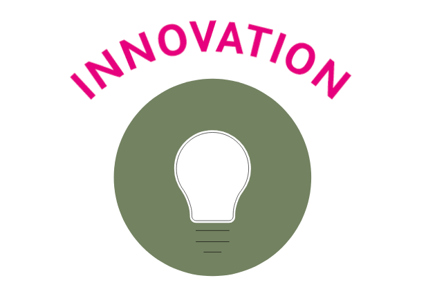 innovation avec logo ampoule
